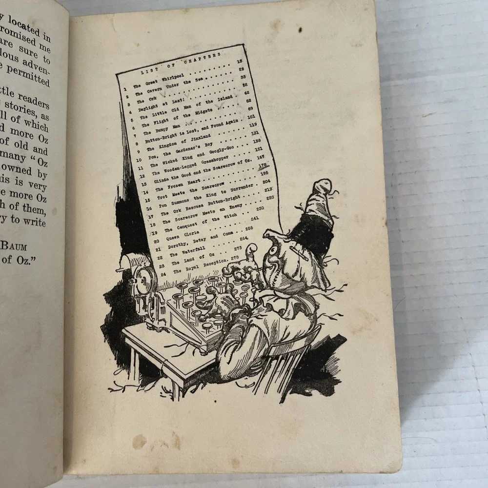 The Scarecrow of Oz,  L Frank Baum Edition 1915 Illustrations John Neill